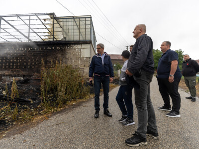 Požar na imanju porodice Jovanović u selu Cerovac