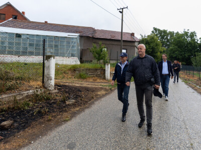 Požar na imanju porodice Jovanović u selu Cerovac