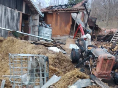 Požar na imanju Saše Miletića u Sokobanji