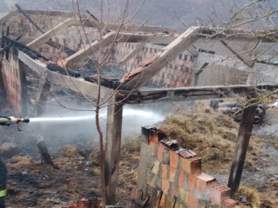 Požar na imanju Saše Miletića u Sokobanji Požar na imanju Saše Miletića u Sokobanji