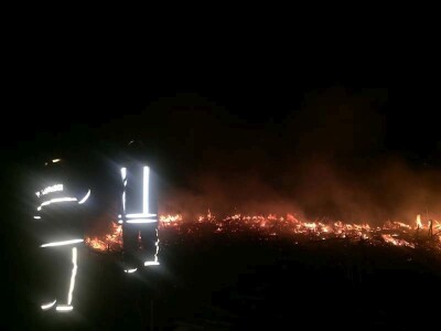 Požar strnjaka kod Osijeka