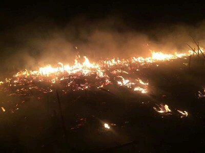 Požar strnjaka kod Osijeka