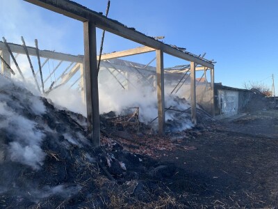 Požar u Gornjim Čađevcima - štala, krava