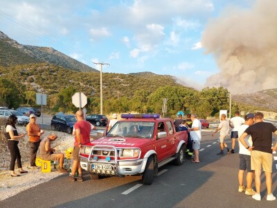 Požar u maslinicima u Neumu
