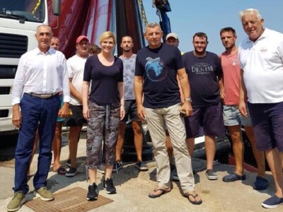 Predsjednica Kolinda oduševljena ribogojilištem: Hoće li doći i u berbu maslina kod generala Gotovine?!