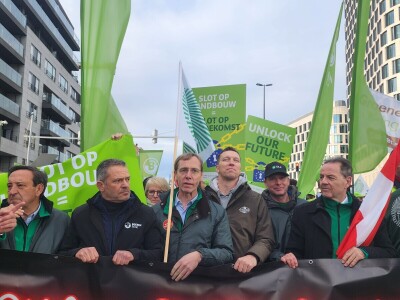 Prosvjed europskih poljoprivrednika u Bruxellesu