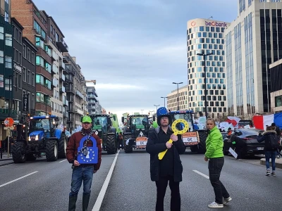 Prosvjed europskih poljoprivrednika u Bruxellesu