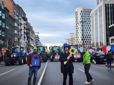Prosvjed europskih poljoprivrednika u Bruxellesu