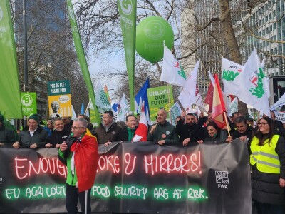 Prosvjed europskih poljoprivrednika u Bruxellesu