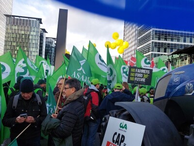 Prosvjed europskih poljoprivrednika u Bruxellesu