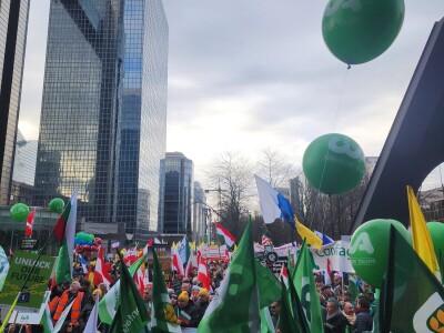 Prosvjed europskih poljoprivrednika u Bruxellesu