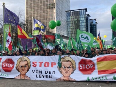Prosvjed europskih poljoprivrednika u Bruxellesu