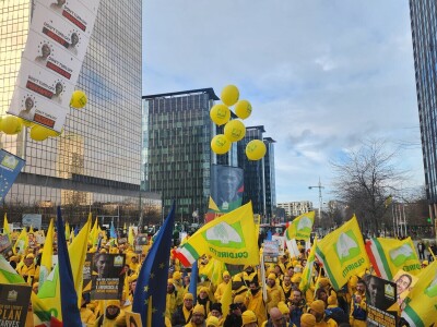 Prosvjed europskih poljoprivrednika u Bruxellesu