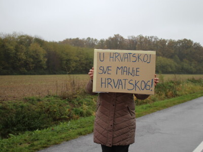 Prosvjed poljoprivrednika Potnjani-Paljevine