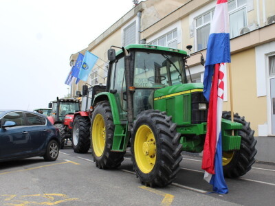 Prosvjed poljoprivrednika u Čeponu