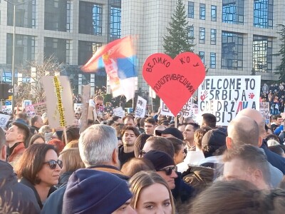 Prosvjed u Novom Sadu, blokada mostova