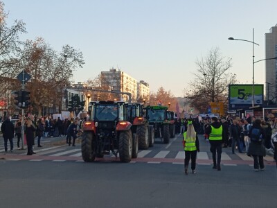 Prosvjed u Novom Sadu, blokada mostova
