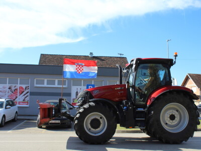Prosvjed upozorenja poljoprivrednika Retkovci-Vinkovci
