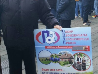 Protest ispred Ministarstva poljoprivrede
