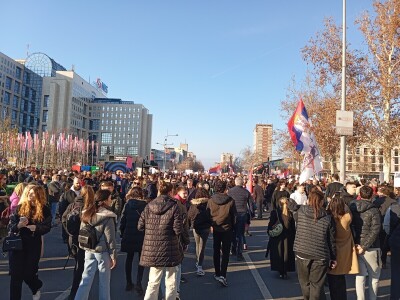 Protest u Novom Sadu, blokada mostova