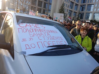 Protest u Novom Sadu, blokada mostova