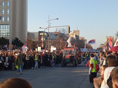 Protest u Novom Sadu, blokada mostova