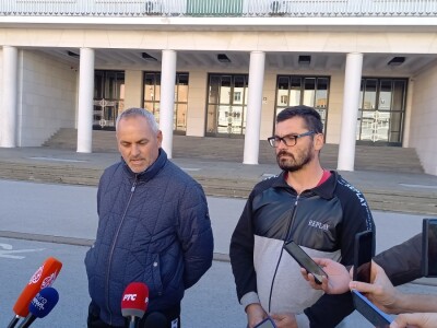 Protest u Novom Sadu ispred Banovine (16.11.2023.)