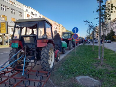 Protest u Novom Sadu ispred Banovine (16.11.2023.)