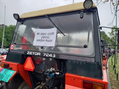 Protesti, maj 2023. (Sajam) - Kiša