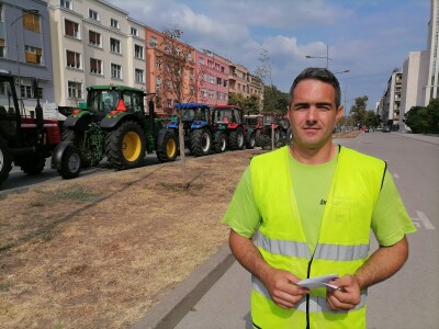 Protesti poljoprivrednika u Novom Sadu