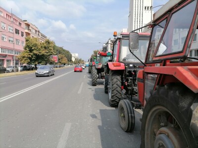 Protesti poljoprivrednika u Novom Sadu