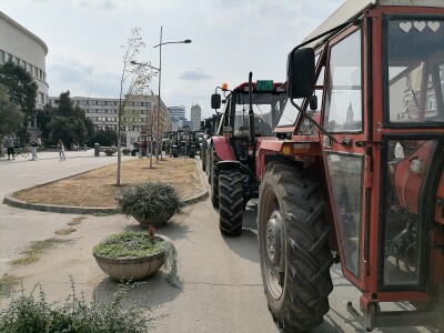Protesti poljoprivrednika u Novom Sadu