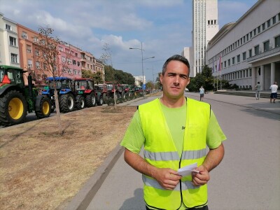 Protesti poljoprivrednika u Novom Sadu