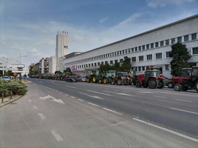 Protesti poljoprivrednika u Novom Sadu