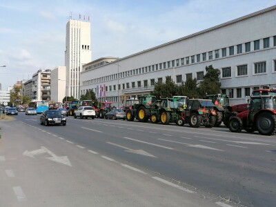 Protesti poljoprivrednika u Novom Sadu