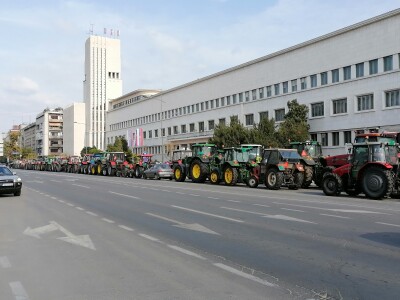 Protesti poljoprivrednika u Novom Sadu