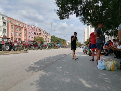 Protesti poljoprivrednika u Novom Sadu
