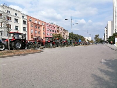 Protesti poljoprivrednika u Novom Sadu