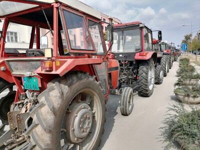 Protesti poljoprivrednika u Novom Sadu