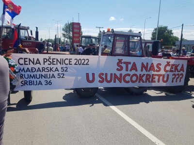 Protesti poljoprivrednika u Požarevcu