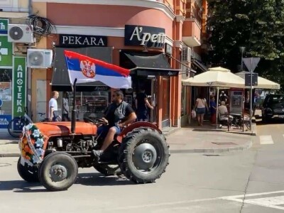 Protesti poljoprivrednika u Požarevcu Protesti poljoprivrednika u Požarevcu