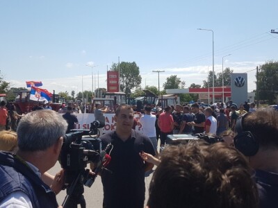 Protesti poljoprivrednika u Požarevcu