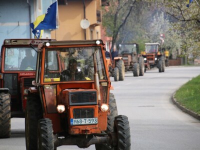 Protesti poljoprivrednika u Sapni