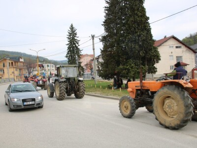 Protesti poljoprivrednika u Sapni