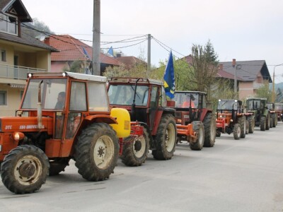 Protesti poljoprivrednika u Sapni