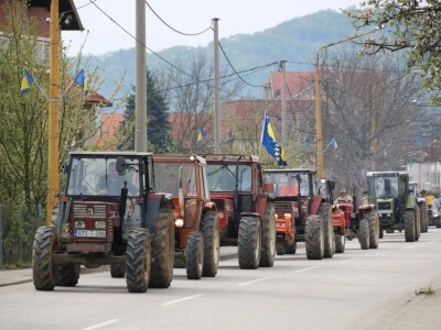 Protesti poljoprivrednika u Sapni