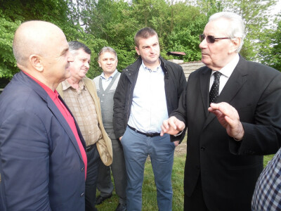 narodni poslanik Slavko Dunjić u razgovoru sa ministrom Stevom Mirjanićem