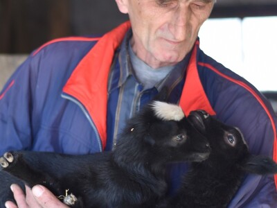 Slavko Brkić i jarac Boško