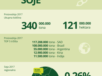 Soja, infografika