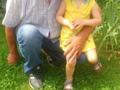 Marko s unučicom Magdalenom